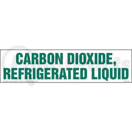 1406 by JJ KELLER - Carbon Dioxide, Refrigerated Liquid Sign - 24" x 6"