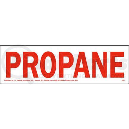 1421 by JJ KELLER - Propane Label - 10" x 3"