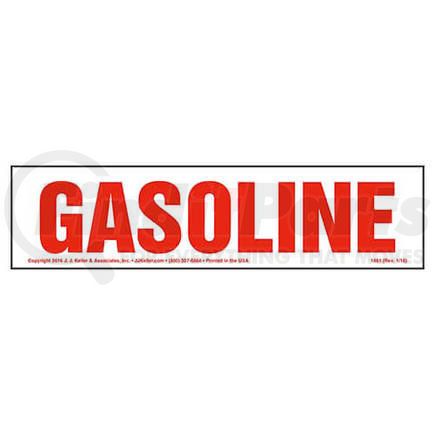 1461 by JJ KELLER - Gasoline Sign - 12" x 3"