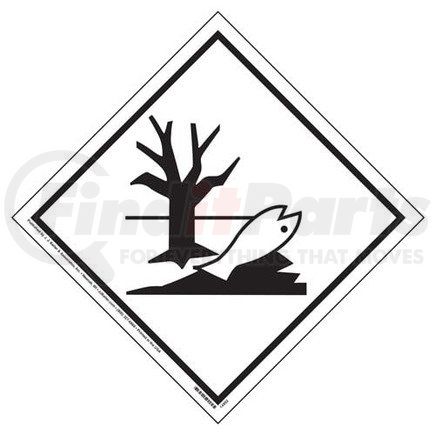 14952 by JJ KELLER - Marine Pollutant Marking - 4 mil Vinyl Removable Adhesive