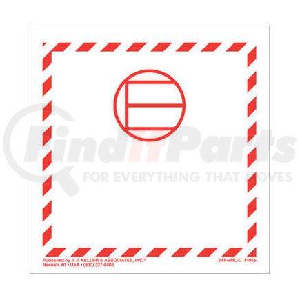 JJ Keller 14955 Excepted Quantities Marking - Paper Label, 4-1/2" x 4-1/2"