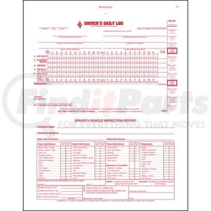 15062 by JJ KELLER - Oil Field Log w/Daily Recap & DVIR, 2-Ply, Carbonless, Book Format - Stock - Stock Log