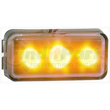 253SA-1 by PETERSON LIGHTING - 253S LED Ultra-Mini Strobing Light - Amber, Type 1