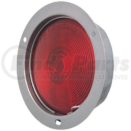 425S by PETERSON LIGHTING - Incandescent Stop/Turn/Tail, Round, Flange-Mount Stainless Steel, 4", red, poly bag