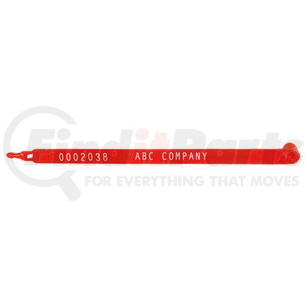 20356 by JJ KELLER - Plastic Trailer Seal - Red, Personalized