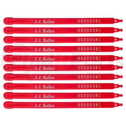 260 by JJ KELLER - Plastic Trailer Seal 10-Pack - Retail Packaging - Red - Retail Packaging