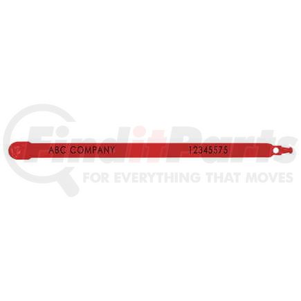 26071 by JJ KELLER - Plastic Truck Seals - 7.5" Red - Personalized