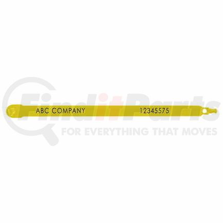 26073 by JJ KELLER - Plastic Truck Seals - 7.5" Yellow - Personalized