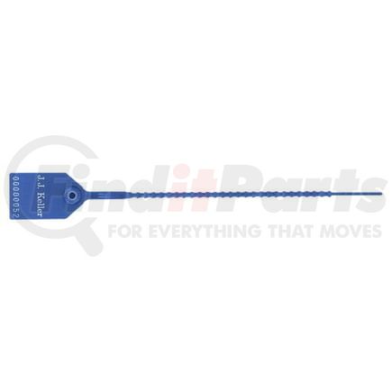 26077 by JJ KELLER - Heavy-Duty Pull-Tight Plastic Security Seal - 9" Blue - Personalized