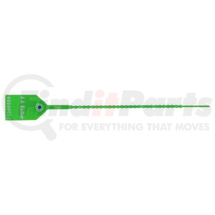 26078 by JJ KELLER - Heavy-Duty Pull-Tight Plastic Security Seal - 9" Green - Personalized