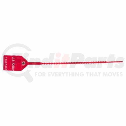 26081 by JJ KELLER - Heavy-Duty Pull-Tight Plastic Security Seal - 9" Red - Personalized