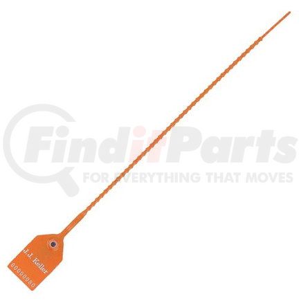 26087 by JJ KELLER - Heavy-Duty Pull-Tight Plastic Security Seal - 12" Orange - Personalized