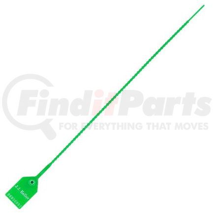 26092 by JJ KELLER - Heavy-Duty Pull-Tight Plastic Security Seal - 15" Green - Personalized