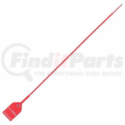26095 by JJ KELLER - Heavy-Duty Pull-Tight Plastic Security Seal - 15" Red - Personalized