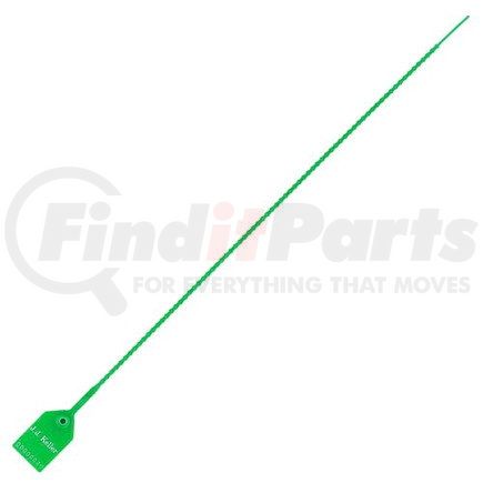 26099 by JJ KELLER - Heavy-Duty Pull-Tight Plastic Security Seal - 18" Green - Personalized