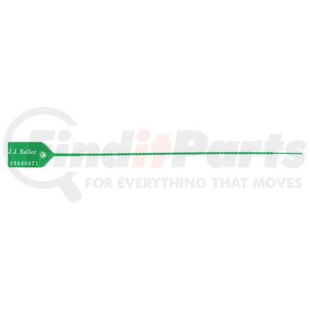 26259 by JJ KELLER - Medium-Duty Pull-Tight Plastic Security Seal - 10" Green - Stock