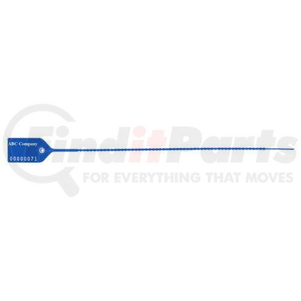 26270 by JJ KELLER - Medium-Duty Pull-Tight Plastic Security Seal - 10" Blue - Personalized