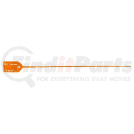 26274 by JJ KELLER - Medium-Duty Pull-Tight Plastic Security Seal - 10" Orange - Personalized