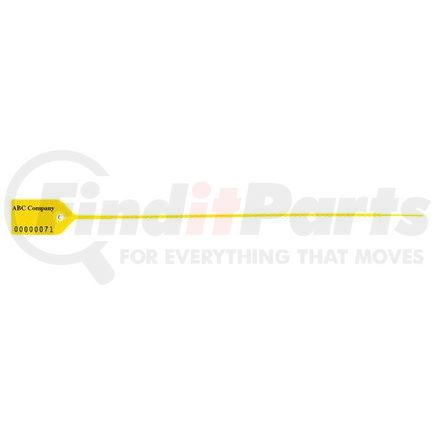 26277 by JJ KELLER - Medium-Duty Pull-Tight Plastic Security Seal - 10" Yellow - Personalized