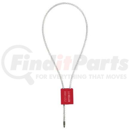27082 by JJ KELLER - FlexSecure™ 3.5 mm Cable Seal - 24" Red, Stock
