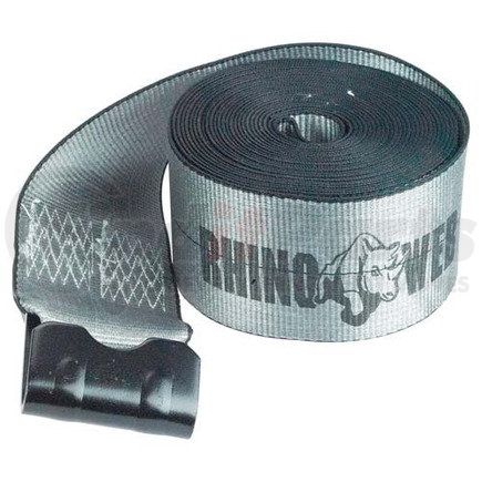 27988 by JJ KELLER - Rhino Web™ Heavy-Duty Winch Strap w/Flat Hook - 4" Wide - 4" x 30'