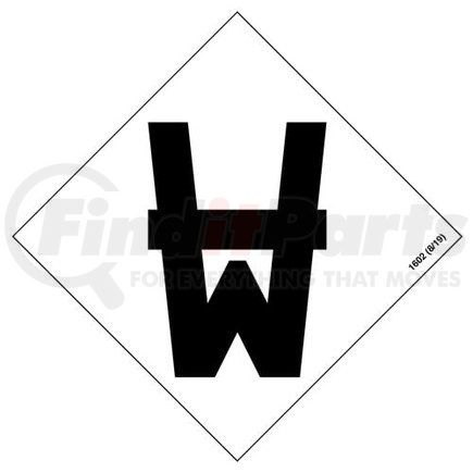 1602 by JJ KELLER - HazCom Symbol Package - Danger When Wet - Danger When Wet - 4-1/4" x 4-1/4"