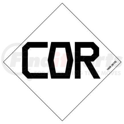1606 by JJ KELLER - HazCom Symbol Package - COR (Corrosive) - COR (Corrosive) - 4-1/4" x 4-1/4"