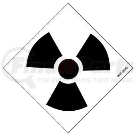 1638 by JJ KELLER - HazCom Symbol Package - Radioactive - Radioactive - 4-1/4" x 4-1/4"