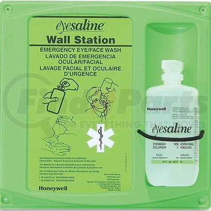 16406 by JJ KELLER - Eyesaline Saline Wall Station - 16 oz. - One 16 oz. bottle