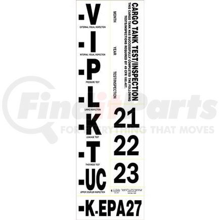 1534 by JJ KELLER - Cargo Tank Annual Inspection Label - Cargo Tank Inspection Label/Sticker