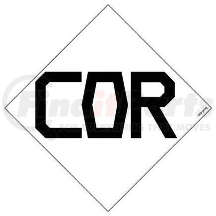 1555 by JJ KELLER - HazCom Symbol Package - COR (Corrosive) - COR (Corrosive) - 7-1/2" x 7-1/2"