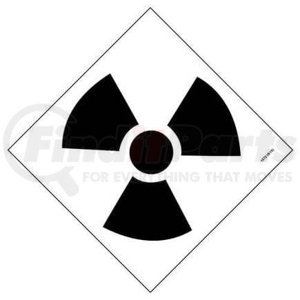 1572 by JJ KELLER - HazCom Symbol Package - Radioactive - Radioactive - 7-1/2" x 7-1/2"