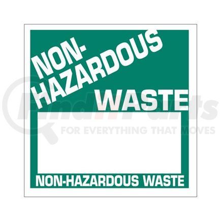 17471 by JJ KELLER - Non-Hazardous Waste Label - Blank Imprint Panel, Pin-Feed Continuous, Polyolefin