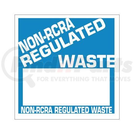 17473 by JJ KELLER - Non-RCRA Regulated Waste Labels - Poly - Polyolefin Labels