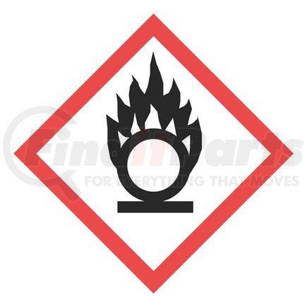 19038 by JJ KELLER - GHS Pictogram Labels - Flame Over Circle - Polyolefin - 2" x 2"