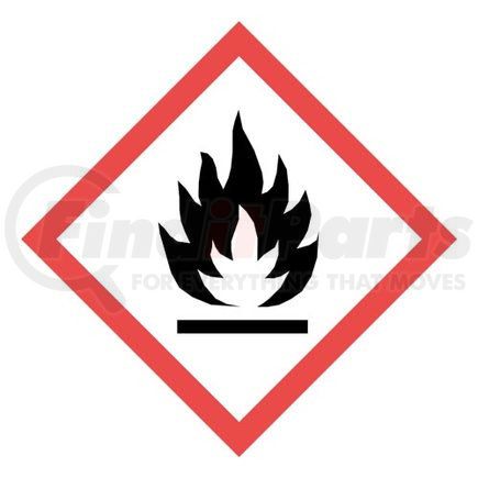 19040 by JJ KELLER - GHS Pictogram Labels - Flame - Polyolefin - 2" x 2"