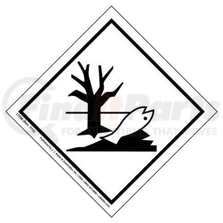 17756 by JJ KELLER - International Dangerous Goods Labels - Marine Pollutant - Vinyl - Roll of 500