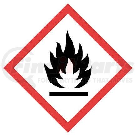 JJ Keller 17871 GHS Pictogram Labels - Flame - Paper - 1" x 1"