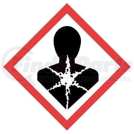 17876 by JJ KELLER - GHS Pictogram Labels - Health Hazard - Paper - 1" x 1"