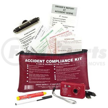 36053 by JJ KELLER - Accident Compliance Kit in Vinyl Pouch w/ Digital Camera - With Digital Camera