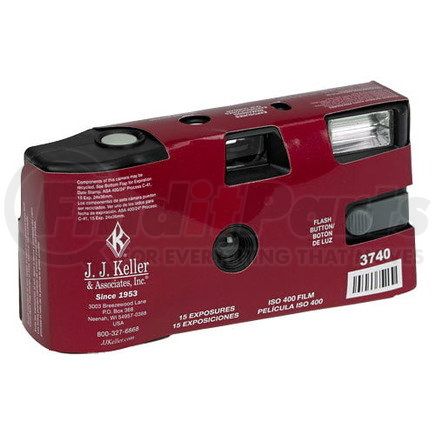 3740 by JJ KELLER - 15-Exposure 35mm Film Camera With Flash For Accident Response - 15-Exposure 35mm Film Camera With Flash
