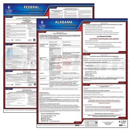 38104 by JJ KELLER - 2022 Alabama & Federal Labor Law Posters - State & Federal Poster Set (Spanish)