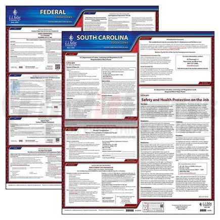 38195 by JJ KELLER - 2022 South Carolina & Federal Labor Law Posters - State & Federal Poster Set (English)