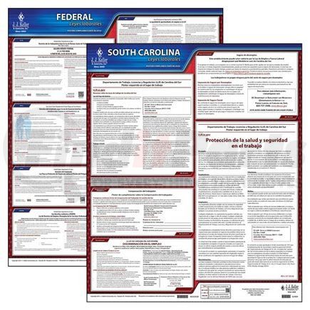 38196 by JJ KELLER - 2022 South Carolina & Federal Labor Law Posters - State & Federal Poster Set (Spanish)