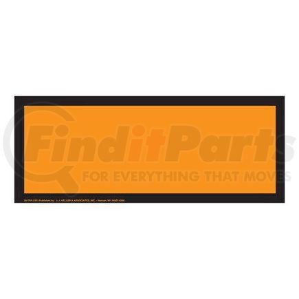 39064 by JJ KELLER - Blank Orange Panel - Imprinted, 175 lb Polycoated Tagboard, Temporary Adhesive