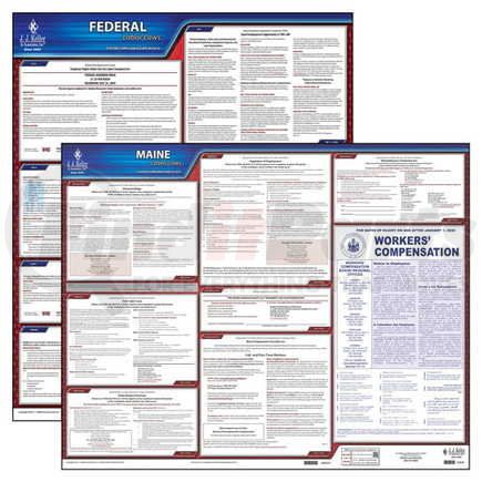 38148 by JJ KELLER - 2021 Maine & Federal Labor Law Posters - State & Federal Poster Set (English)