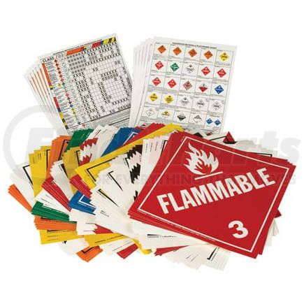 4 by JJ KELLER - Tagboard Placard Kit - Placards measure 10-3/4" x 10-3/4"
