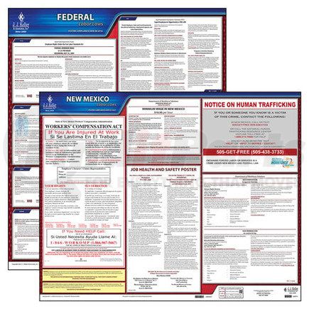 40702 by JJ KELLER - 2021 New Mexico & Federal Labor Law Posters - State & Federal Poster Set (English)