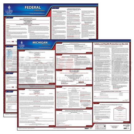 41199 by JJ KELLER - 2021 Michigan & Federal Labor Law Posters - State & Federal Poster Set (English)