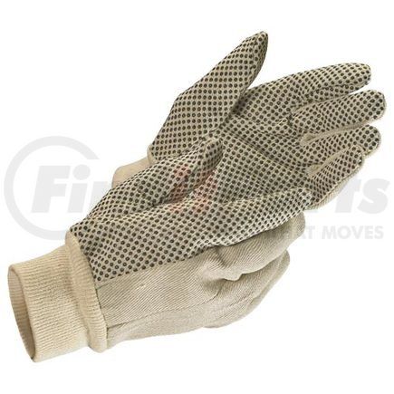 JJ Keller 42491 MCR Safety Canvas PVC Dot Gloves - Large, Sold in Packs of 12 Pair